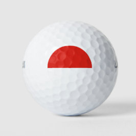 Indonesische vlag golfballen