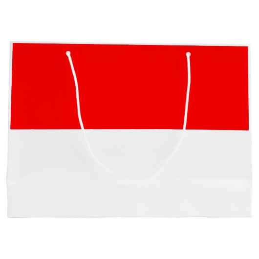 Indonesische vlag groot cadeauzakje (Achterkant)