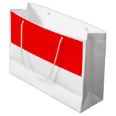 Indonesische vlag groot cadeauzakje (Voorkant Gekanteld)