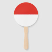 Indonesische vlag handwaaier (Achterkant)