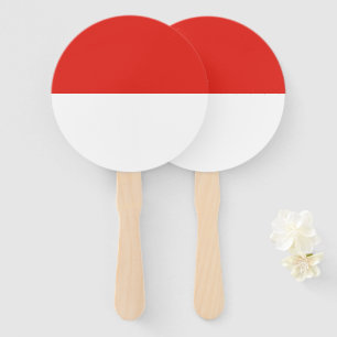 Indonesische vlag handwaaier