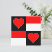 Indonesische vlag - Heart Patriottic Indonesische  Kaart (Staand voorkant)