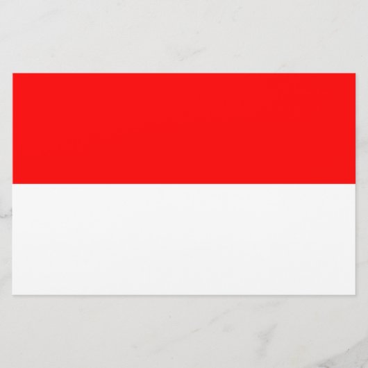 Indonesische vlag (Indonesië) Briefpapier (Voorkant)