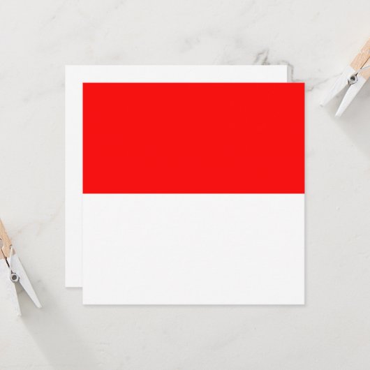 Indonesische vlag (Indonesië) Kaart (Voorkant / Achterkant in situ)