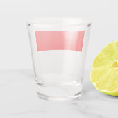 Indonesische vlag (Indonesië) Shot Glas (Achterkant)