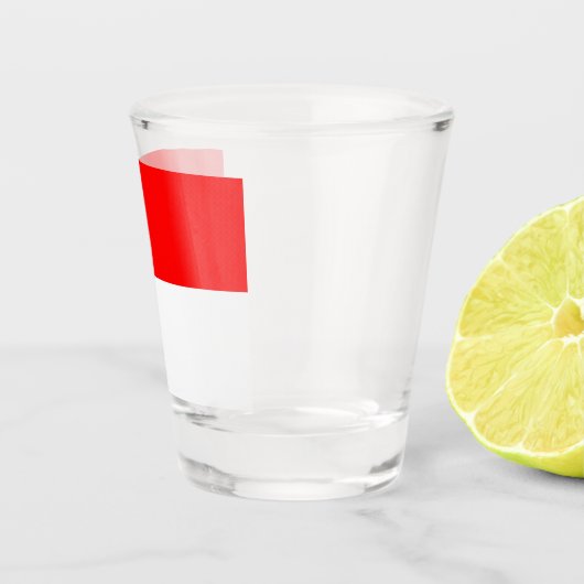 Indonesische vlag (Indonesië) Shot Glas (Rechts)