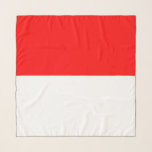 Indonesische vlag (Indonesië) Sjaal<br><div class="desc">Dit ontwerp is voorzien van de nationale vlag van Indonesië, een eilandstaat in Zuidoost-Azië en Oceanië, tussen de Indische en de Stille Oceaan. Het land is momenteel het veertiende land ter wereld, waar bijna 300 miljoen mensen wonen, waardoor het het op drie na meest bevolkte land ter wereld is. Het...</div>