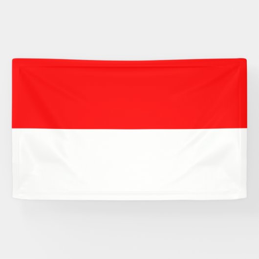 Indonesische Vlag (Indonesië) Spandoek (Horizontaal)