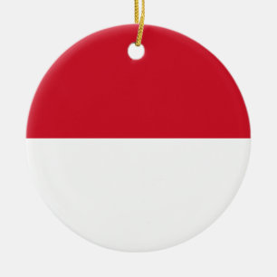 Indonesische vlag keramisch ornament