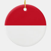 Indonesische vlag keramisch ornament (Achterkant)