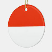 Indonesische vlag keramisch ornament (Links)