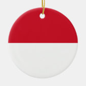 Indonesische vlag keramisch ornament (Voorkant)