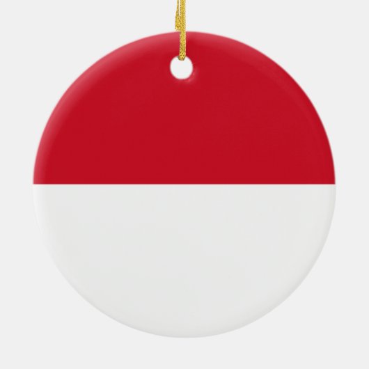 Indonesische vlag keramisch ornament (Achterkant)