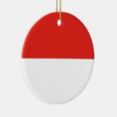 Indonesische vlag keramisch ornament (Rechts)