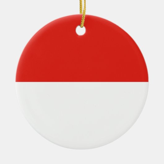 Indonesische vlag keramisch ornament (Voorkant)