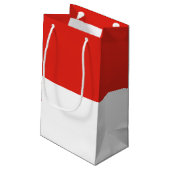 Indonesische vlag klein cadeauzakje (Achterkant Gekanteld)