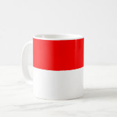 Indonesische vlag koffiemok (Voorkant links)