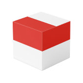 Indonesische vlag kubus (Achter hoekig)