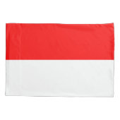 Indonesische vlag kussensloop (Achterkant)