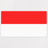 Indonesische vlag labels (Design 2)