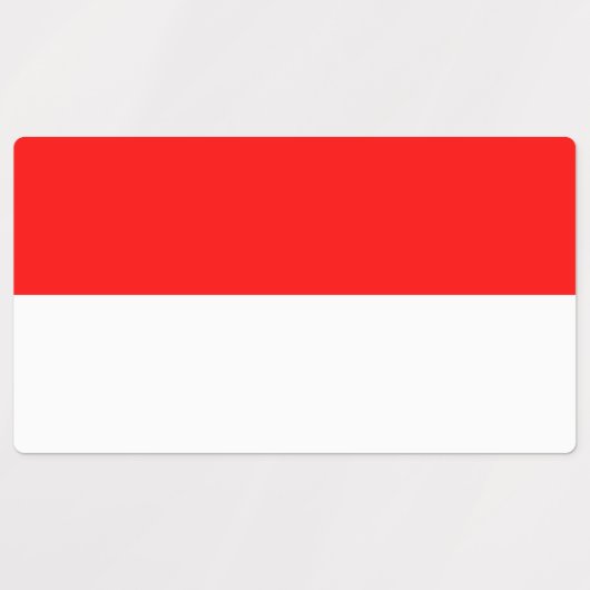 Indonesische vlag labels (Design 2)