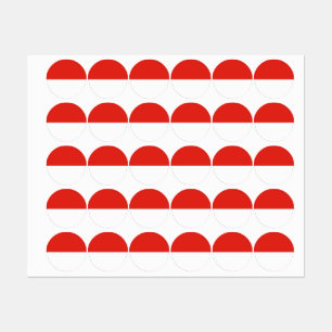 Indonesische vlag labels