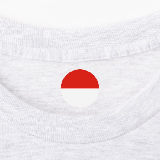 Indonesische vlag labels (Aangebracht)