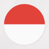 Indonesische vlag labels (Design 1)