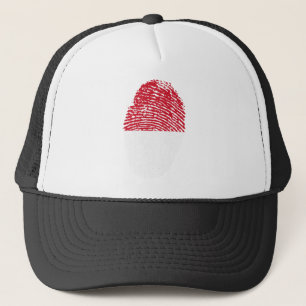 Indonesische vlag - Landprijs voor vingerafdrukken Trucker Pet