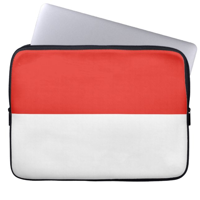 Indonesische vlag laptop sleeve (Voorkant)