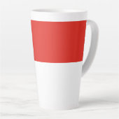 Indonesische vlag latte mok (Rechterhoek)