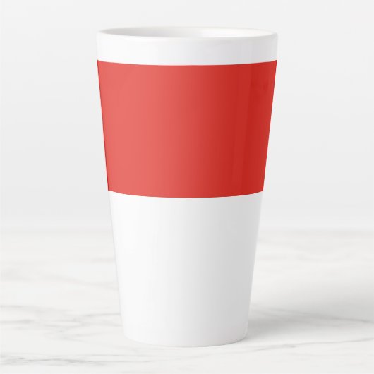 Indonesische vlag latte mok (Voorkant)