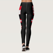 Indonesische vlag leggings (Achterkant)