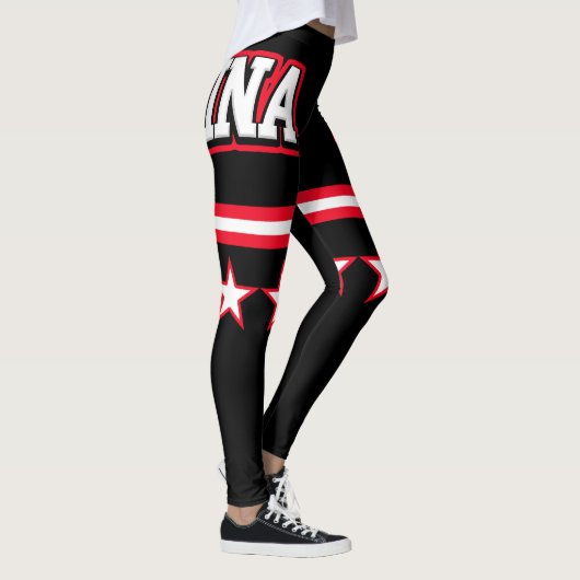 Indonesische vlag leggings (Rechts)