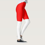 Indonesische vlag leggings<br><div class="desc">Patriottische vlag van Indonesië.</div>