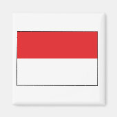 Indonesische vlag magneet (Voorkant)