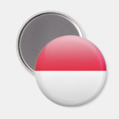 Indonesische vlag magneet (Voorkant / Achterkant)