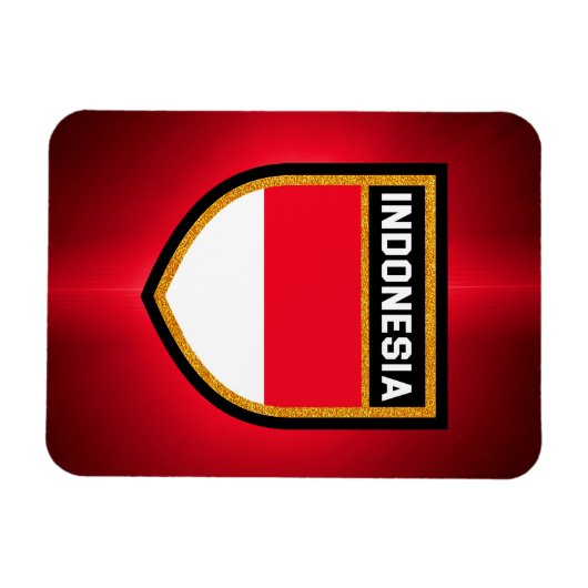 Indonesische vlag magneet (Horizontaal)