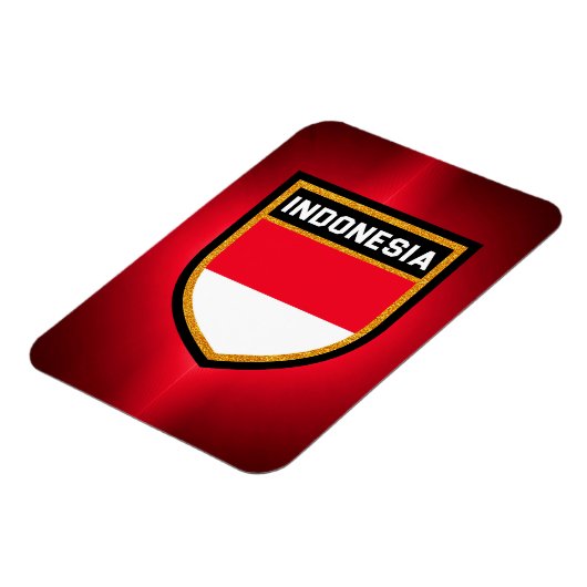 Indonesische vlag magneet (Linkerzijde)