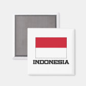 Indonesische vlag magneet (Voorkant / Achterkant)