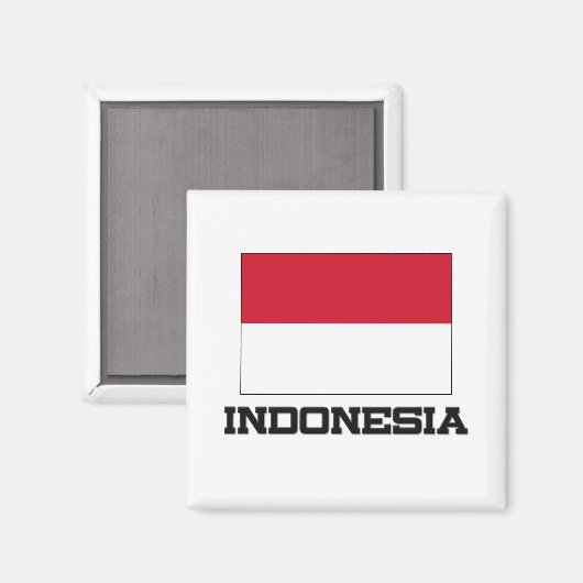 Indonesische vlag magneet (Voorkant / Achterkant)