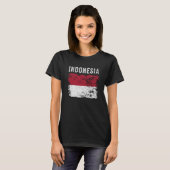 Indonesische vlag Mannen vrouwen Kinder Indonesië T-shirt (Voorkant volledig)