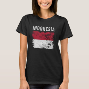 Indonesische vlag Mannen vrouwen Kinder Indonesië T-shirt