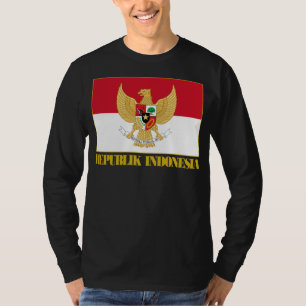 Indonesische vlag met COA T-shirt