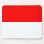 Indonesische vlag muismat<br><div class="desc">Patriottische vlag van Indonesië.</div>
