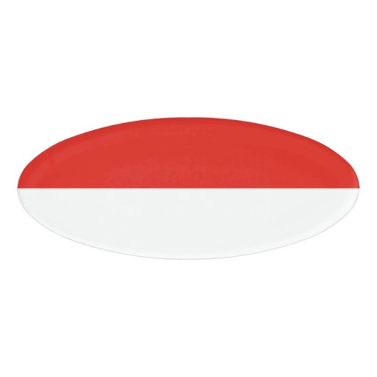 Indonesische vlag naambadge (Voorkant)