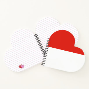 Indonesische vlag notitieboek