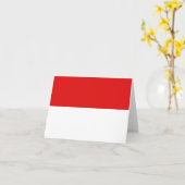 Indonesische vlag Notitiekaart (Gele Bloem)