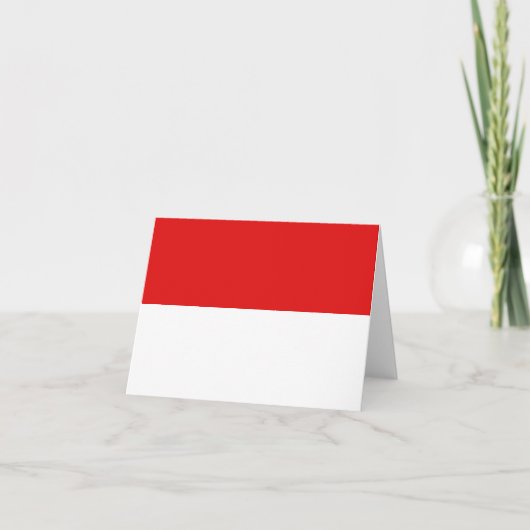 Indonesische vlag Notitiekaart (Voorkant)