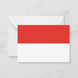 Indonesische vlag notitiekaartje